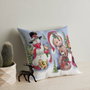 Aberto Design YY202344 Cojín de Lujo 50% Algodón 50% Poliéster 43x43 cm Relleno Silicona